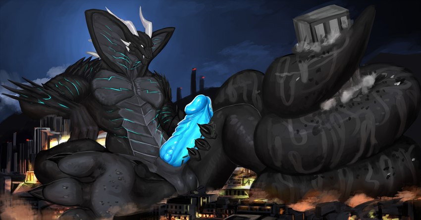 4_toes 5_fingers anthro balls big_penis big_tail building building_destruction burning burning_building city city_crushing city_destruction claws coiled_tail coiling destruction dirty dirty_feet erection feet finger_claws fingers fire genitals giga glowing glowing_genitalia glowing_markings glowing_penis huge_tail humanoid_genitalia humanoid_penis landscape_dwarfing macro macro_anthro macro_male male markings masturbation muscular muscular_anthro muscular_male nude outside pawpads paws penile penile_masturbation penis rampage scaled_penis sitting sky snake_hood solo tail teeth toe_claws toes solutionwcs pyronite(commissioner) kai'nek_(pyronite) cobra kaiju reptile scalie snake hi_res