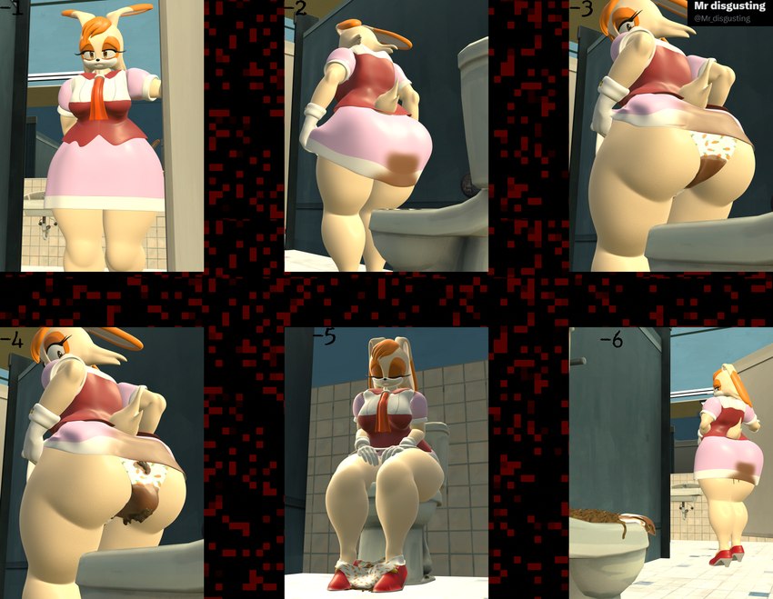 accident big_butt bottomwear butt clothing feces female panties pooping scatplay shart skirt soiling soiling_bottomwear soiling_panties soiling_underwear solo stain stained_clothing stained_panties stained_underwear thick_thighs toilet toilet_use underwear white_clothing white_panties white_underwear wide_hips mr_disgusting sega sonic_the_hedgehog_(series) vanilla_the_rabbit lagomorph leporid mammal rabbit 3d_(artwork) absurd_res digital_media_(artwork) hi_res