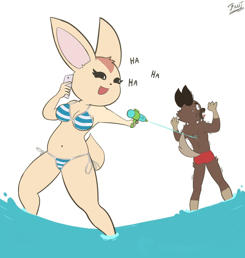 fenneko and haida (aggretsuko and etc) created by fantharubi