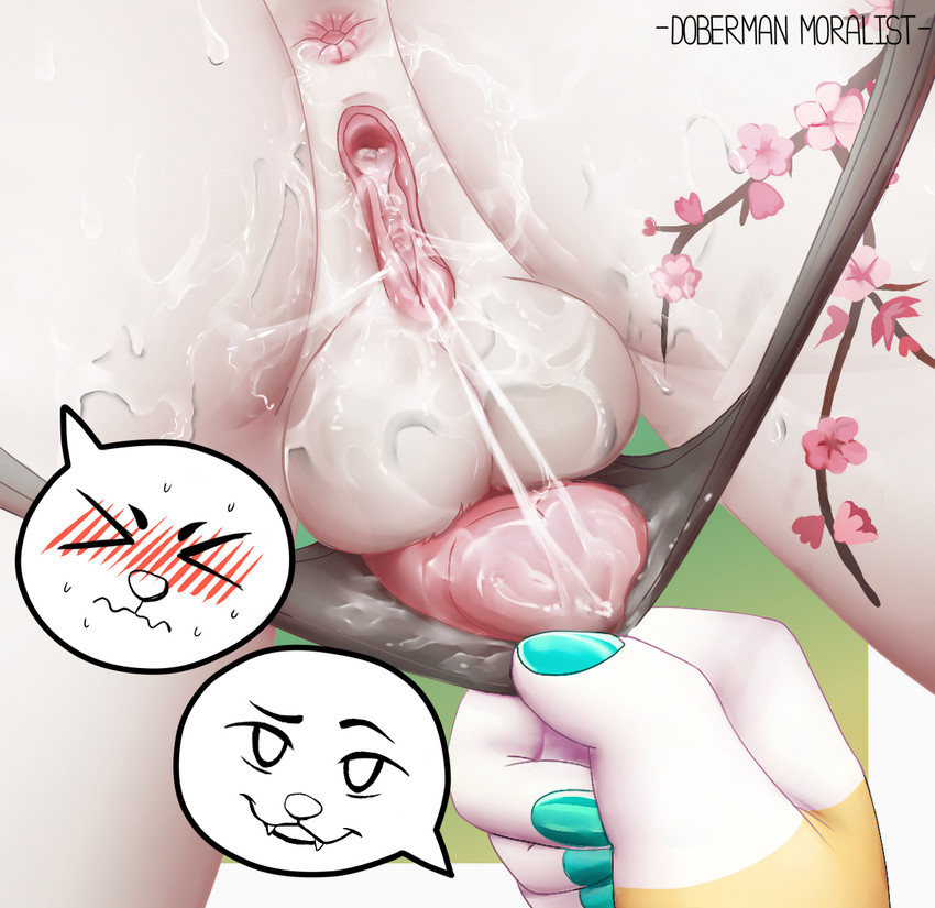 animal_genitalia animal_penis anthro anus autopenetration balls bodily_fluids bodily_fluids_in_pussy canine_genitalia canine_penis cherry_blossom clothing cum cum_in_own_pussy cum_in_pussy cum_in_self cum_inside duo flower genital_fluids genitals herm humanoid_genitalia humanoid_pussy intersex masturbation panties penetration penis plant prunus_(flower) pussy pussy_juice_string underwear vaginal_fluids doberman_moralist amaryllis_(amy)_sharmila sakura_d._lyall canid canine canis felid jaguar mammal pantherine wolf