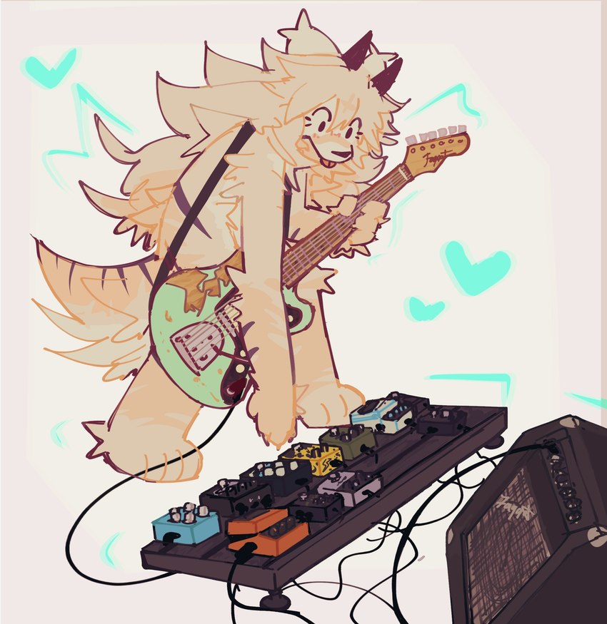 amplifier anthro blep electric_guitar female female_anthro fur guitar guitar_pedal hair heart_symbol horn kemono musical_instrument nude pedalboard playing_guitar playing_music plucked_string_instrument simple_background solo string_instrument tail tongue tongue_out white_background squawq fender_jaguar fender_musical_instruments_corporation onyx_(squawq) canid canine canis hybrid mammal wolf 2024 absurd_res digital_media_(artwork) hi_res