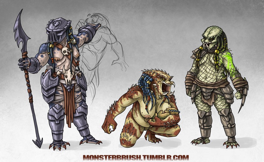 5_fingers 5_toes accessory ambiguous_gender angry areola arm_blade armor baby bare_breasts barefoot blood bodily_fluids bone bottomwear braided_hair breastfeeding breasts claws clothed clothing collarbone crouching cuisse exposed_breasts faulds feet female fingers fishnet_clothing front_view gauntlets glaive gloves greaves grey_background group hair hair_accessory handwear harness harpoon jaws lifted lifting loincloth markings mask melee_weapon navel nipples not_furry nude polearm pose roaring sabatons sash shoulder_pads simple_background skull spear spines split_jaw standing throat_grab toes topless tribal unconvincing_armor vambrace weapon wounded wrist_blade wrist_weapon young monsterbrush predator_(franchise) alien humanoid yautja 2021 mother_(lore) mother_and_child_(lore) parent_(lore) parent_and_child_(lore)