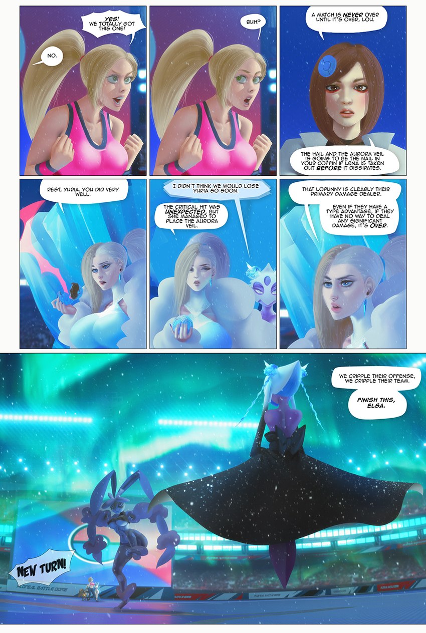 anthro blonde_hair breasts dialogue female hair mature_female snow snowing text thekite nintendo pokemon aya_(thekite) eerie_(thekite) elsa_(thekite) laure_(thekite) lena_(thekite) lou_(thekite) pixie_(thekite) froslass gardevoir generation_3_pokemon generation_4_pokemon generation_6_pokemon human lagomorph leporid mammal mawile mega_evolution mega_lopunny pokemon_(species) comic english_text hi_res daughter_(lore) mother_(lore) mother_and_child_(lore) mother_and_daughter_(lore) parent_(lore) parent_and_child_(lore) parent_and_daughter_(lore)