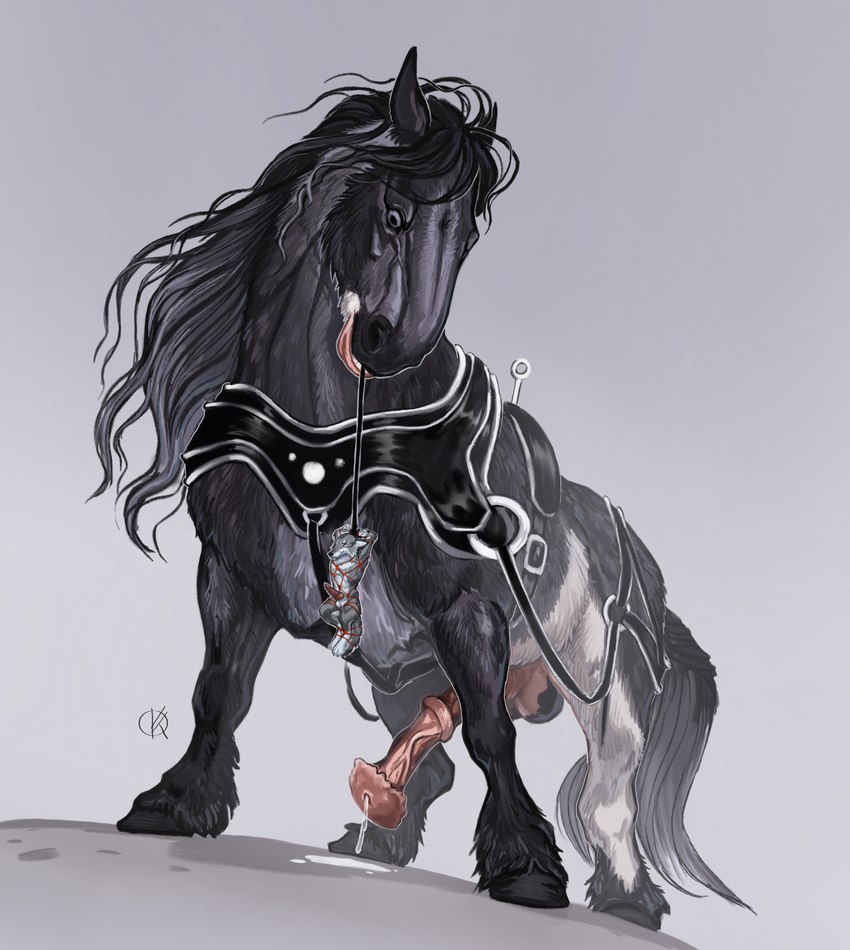 anatomically_correct anatomically_correct_genitalia anatomically_correct_penis animal_genitalia animal_penis anthro arms_above_head arms_tied balls bdsm black_body black_hair black_rope bodily_fluids bondage bound canine_genitalia canine_penis dangling dripping duo ears_down equine_genitalia equine_penis erection extreme_size_difference feral frown fur fuzzy genital_fluids genitals grey_body grey_fur hair holding_object holding_rope hooves horse_ears larger_feral leather legs_tied licking licking_lips male male/male mane micro penis pivoted_ears precum precum_drip realistic_feral red_rope restrained restraints rope rope_bondage rope_harness rope_in_mouth simple_background size_difference smaller_anthro submissive suspended_in_midair suspension suspension_bondage tail tail_tied tongue ponynok phantom_(tarogar) canid canine canis equid equine horse mammal wolf detailed digital_media_(artwork) digital_painting_(artwork) full-length_portrait hi_res portrait shaded