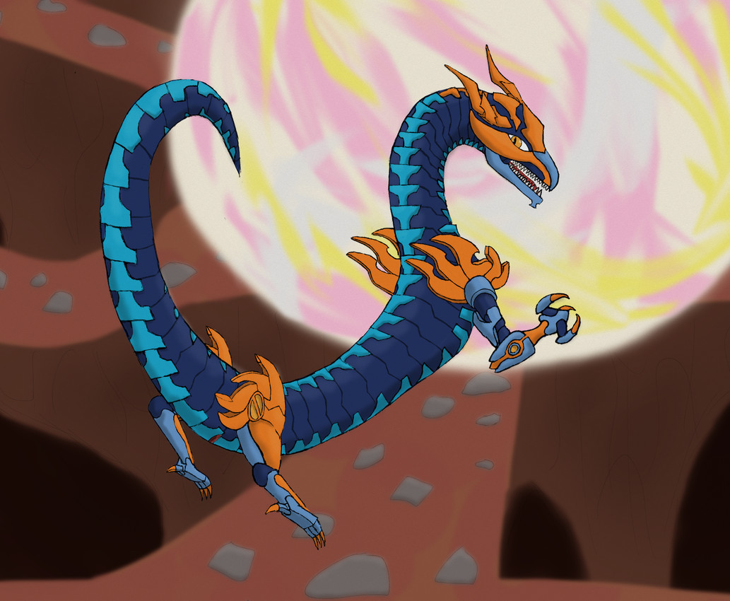 animal_genitalia aquos armor armor_plates cloaca female feral genitals looking_back portal smile smiling_at_viewer solo shadeominus bakugan bakugan_(series) bakugan_battle_planet mythology phaedrus dragon eastern_dragon generation_2_bakugan mythological_creature mythological_scalie scalie hi_res