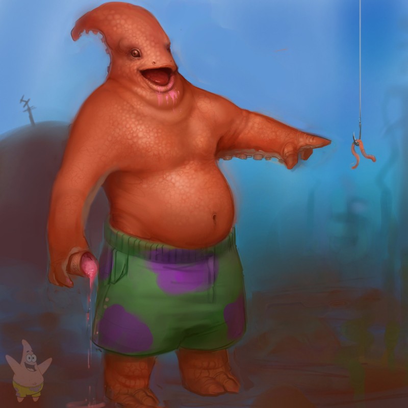 anthro bottomwear clothing dessert feral food hook ice_cream male navel nightmare_fuel non-mammal_navel realistic scary shorts slightly_chubby solo suction_cup tube_feet what what_has_science_done where_is_your_god_now soupandbutter does_this_look_dangerous_to_you?_(meme) nickelodeon spengbab spongebob_squarepants patrick_star annelid asteriid asterozoan earthworm echinoderm marine pink_sea_star pisaster starfish worm 1:1 absurd_res hi_res meme