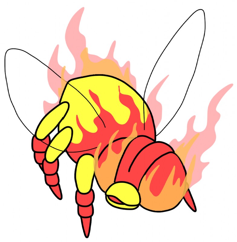 6_legs alternate_species ambiguous_gender arthropod_abdomen colored_fire exoskeleton featureless_feet feet feral fire front_view hexapod humor insect_wings leg_markings markings multi_leg multi_limb multicolored_body multicolored_exoskeleton pink_fire pun red_body red_exoskeleton red_eyes simple_background socks_(marking) solo standing toony translucent translucent_wings two_tone_body two_tone_exoskeleton visual_pun white_background wings yellow_body yellow_exoskeleton yellow_sclera ricky_hoffman bugdex fakemon nintendo pokemon arthropod elemental_creature fire_creature generation_1_pokemon insect magmar pokemon_(species) 2017 digital_drawing_(artwork) digital_media_(artwork) full-length_portrait portrait