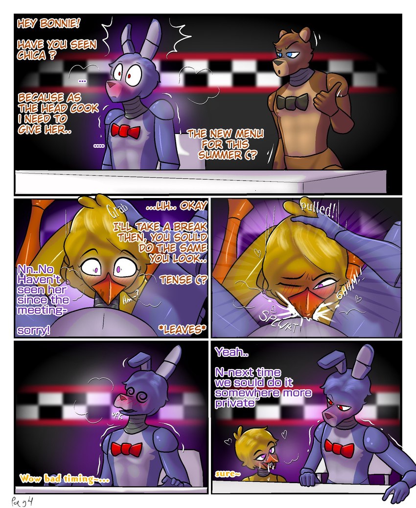bonnie, chica, and freddy (five nights at freddy's and etc) created by yerolay