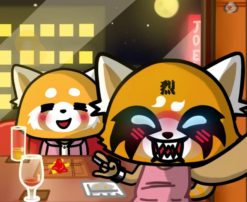 retsuko (aggretsuko and etc) created by malky-way (artist)