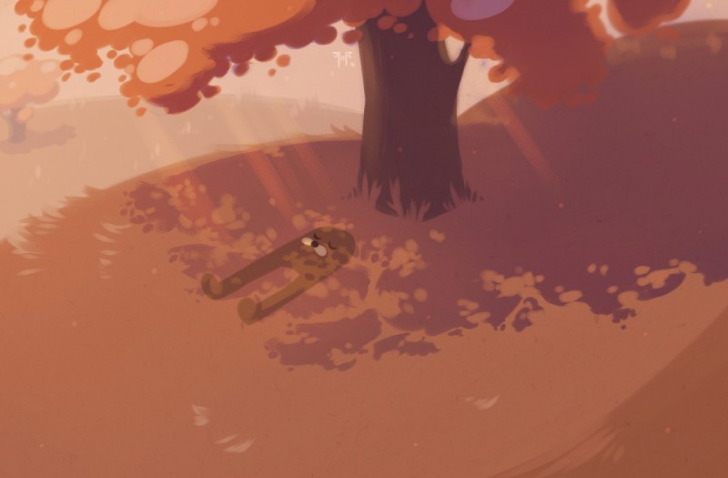 ambiguous_gender blessed_image eyes_closed grass light light_beam lying on_back outside plant shadow solo sunbeam sunlight tree nahyon gondola_(spurdo) spurdo bear mammal ursine digital_media_(artwork) meme signature