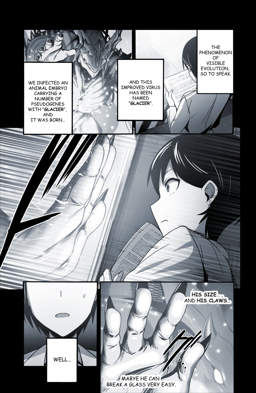 anthro clothing containment_tube female male muscular muscular_male notes stasis_chamber text layer_(artist) third-party_edit yuka_(layer) human mammal marine reptile scalie comic english_text hard_translated hi_res monochrome translated