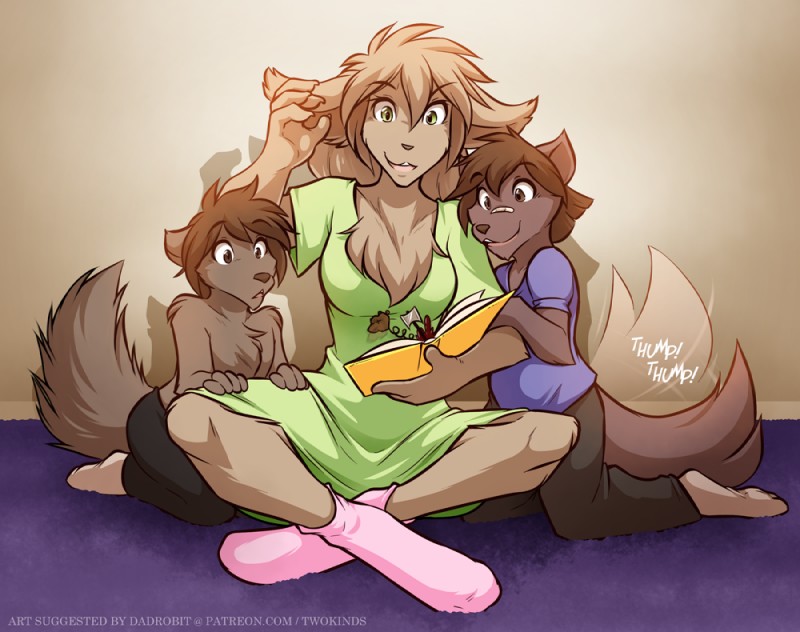 king adelaide, natani, and zen (twokinds) created by tom fischbach