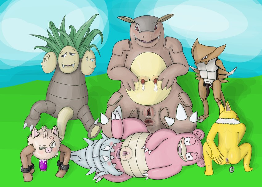 bodily_fluids dildo female interspecies lactating male nude pokephilia sex_toy superduck nintendo pokemon exeggutor fossil_pokemon generation_1_pokemon hypno_(pokemon) kabutops kangaskhan pokemon_(species) primeape slowbro hi_res