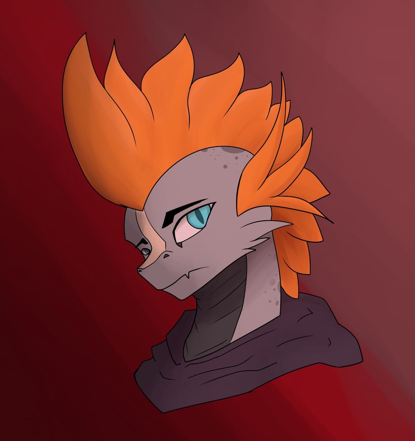 anthro clothing fur grey_body grey_fur hair hoodie male orange_hair ridges scales simple_background snout solo topwear jakepankeke mythology alligator alligatorid crocodilian dragon mythological_creature mythological_scalie reptile scalie absurd_res hi_res model_sheet