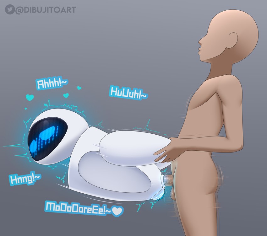 anal anal_penetration blush duo female from_behind_position genitals humanoid_genitalia humanoid_penis machine male male/female not_furry penetration penis pussy sex shaking trembling dibujito disney pixar wall-e eve_(wall-e) extraterrestrial_vegetation_evaluator human mammal robot absurd_res hi_res