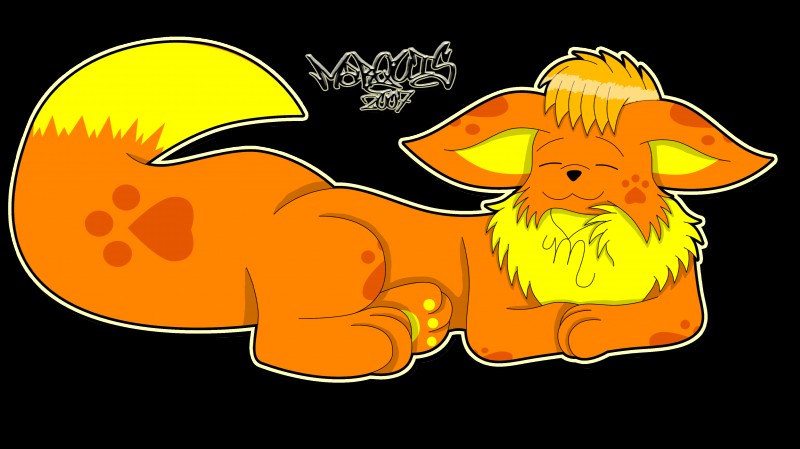 3_toes feet feral fur male orange_body orange_fur paws simple_background sleeping solo toes marquis2007 nintendo pokemon marquis_the_eevee canid canine eevee generation_1_pokemon mammal pokemon_(species) absurd_res alpha_channel hi_res