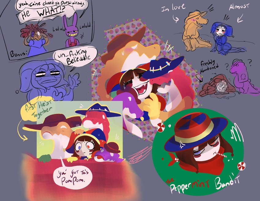 gummigoo, ragatha, pomni, chad, jax, and etc (the amazing digital circus and etc) created by taylortottieottie