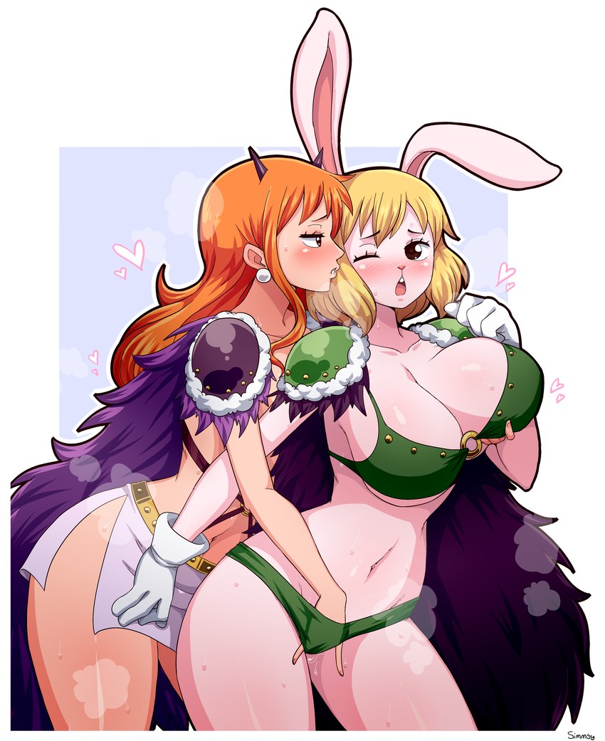 carrot and nami (one piece) created by simmsyboy