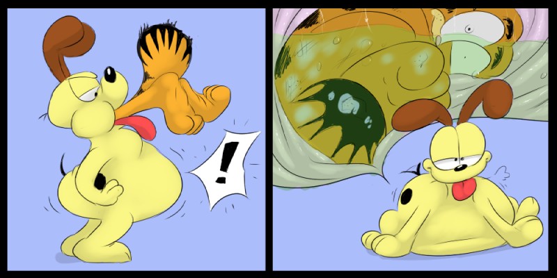garfield the cat and odie the dog (garfield (series)) created by da~blueguy