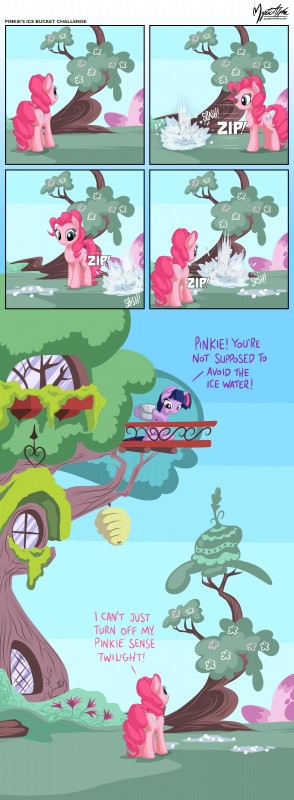 beehive blue_eyes building dialogue duo feathered_wings feathers female hair horn house ice multicolored_hair pink_hair plant purple_body purple_eyes purple_feathers purple_hair text tree tree_house two_tone_hair water wings mysticalpha als_ice_bucket_challenge friendship_is_magic hasbro my_little_pony mythology pinkie_pie_(mlp) twilight_sparkle_(mlp) earth_pony equid equine horse mammal mythological_creature mythological_equine pony winged_unicorn 2014 absurd_res comic digital_media_(artwork) english_text hi_res meme