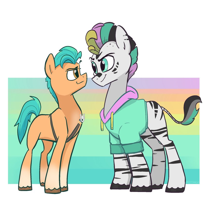 fan character and hitch trailblazer (my little pony and etc) created by pfeffaroo