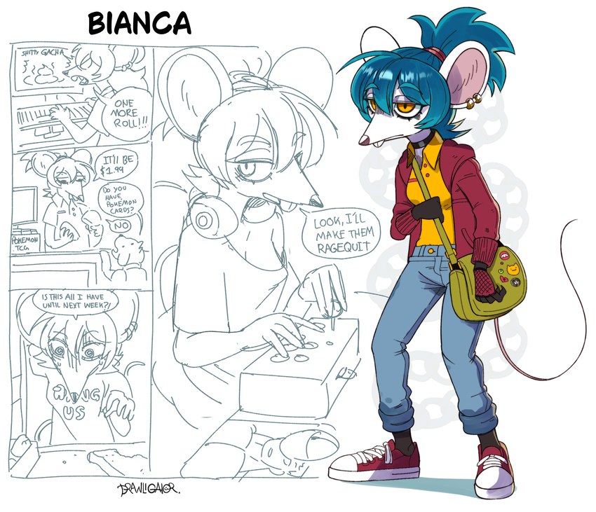 bianca (innersloth and etc) created by drawligator