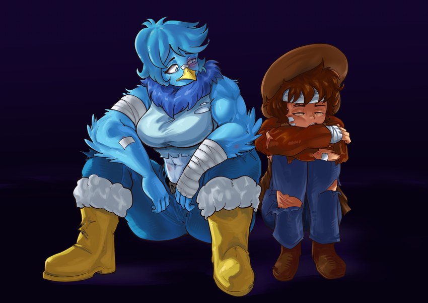 clover and martlet (undertale (series) and etc) created by thedarkzircon