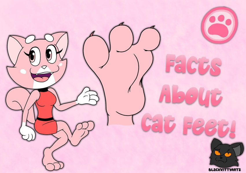 3_toes 4_fingers anthro barefoot claws clothing dress feet female fingers foot_focus foot_shot footprint humanoid_feet pink_background pink_body pink_eyes pink_feet plantigrade red_clothing red_dress simple_background smile smiling_at_viewer soles solo spread_toes tail text toe_claws toes white_hands white_nose blackkittyartz super_planet_dolan shima_prime domestic_cat felid feline felis mammal 2024 english_text signature