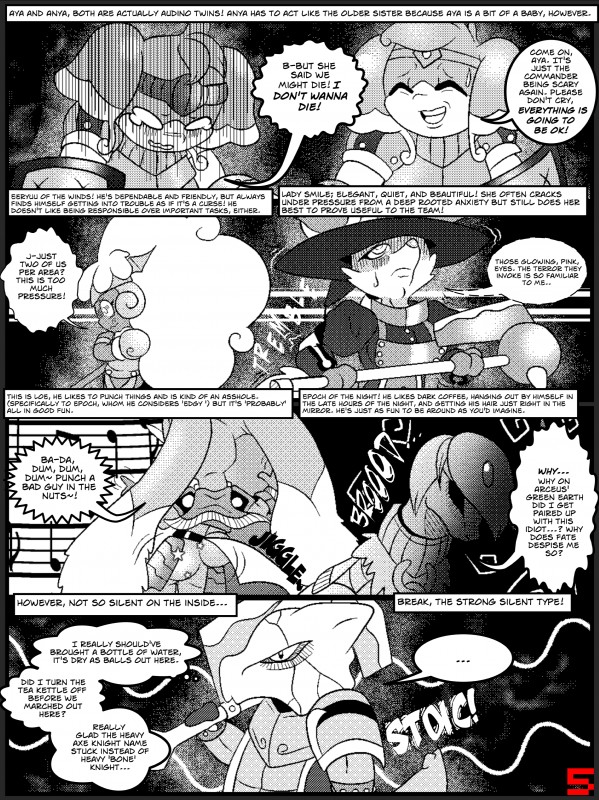 dialogue garden_of_eden profanity text bluebean nintendo pokemon absol audino delphox generation_1_pokemon generation_3_pokemon generation_4_pokemon generation_5_pokemon generation_6_pokemon lopunny marowak pokemon_(species) whimsicott absurd_res comic english_text hi_res monochrome