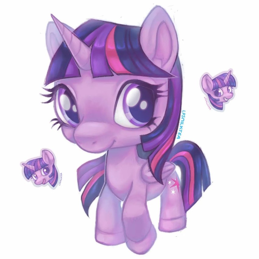 bangs cutie_mark eyelashes female feral hair hooves horn multiple_styles purple_body snout solo style_emulation unicorn_horn lpsmilktea friendship_is_magic hasbro littlest_pet_shop my_little_pony mythology twilight_sparkle_(mlp) equid equine mammal mythological_creature mythological_equine unicorn 1:1 hi_res