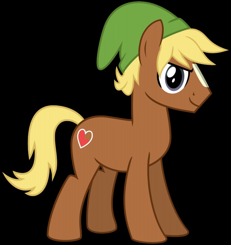 alternate_species blonde_hair brown_body clothing cutie_mark feral green_clothing green_headwear hair hat headgear headwear male ponification simple_background smile solo transparent_background cheezedoodle96 hasbro my_little_pony nintendo the_legend_of_zelda link quarter_hearts_(mlp) earth_pony equid equine horse mammal pony 2016 absurd_res alpha_channel crossover digital_media_(artwork) hi_res