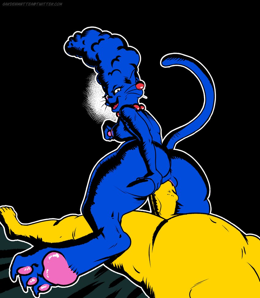 cat marge, homer simpson, and marge simpson (treehouse of horror and etc) created by gardenminttea