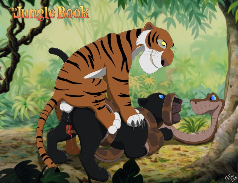 bagheera, kaa, and shere khan (the jungle book and etc) created by mcfan