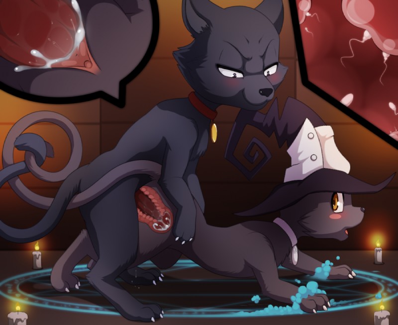 blair and salem saberhagen (sabrina: the animated series and etc) created by darkmirage