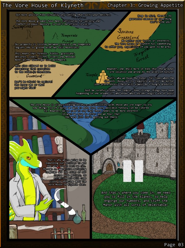 anthro book castle clothing coat doors forest lab_coat male mountain plant river scroll solo tail text topwear tree vial water foxra mythology the_vore_house_of_klyneth vinnig aquatic_dragon dragon lizard marine mythological_creature mythological_scalie reptile scalie digital_media_(artwork) english_text hi_res