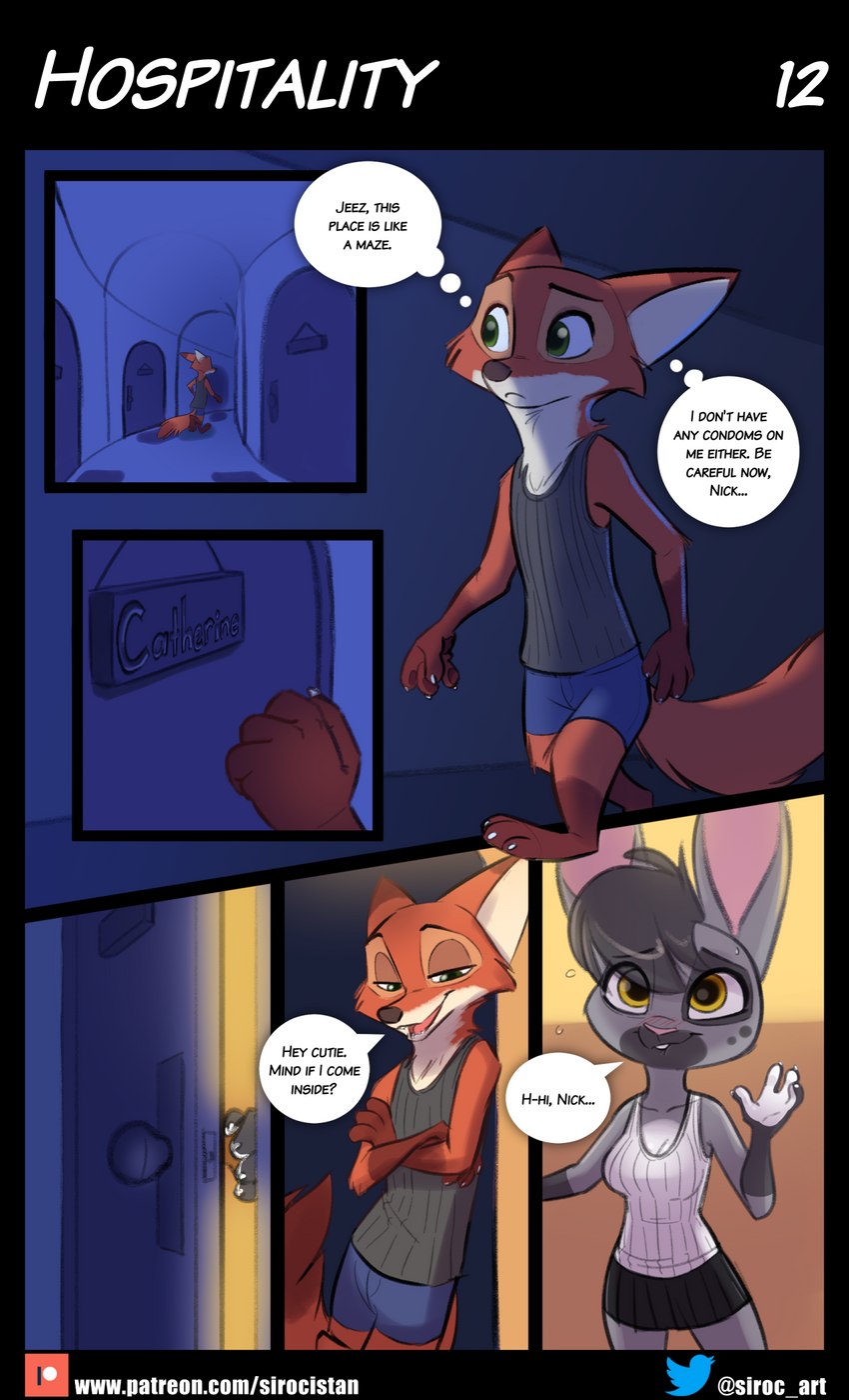 catherine hopps, fan character, and nick wilde (zootopia and etc) created by siroc