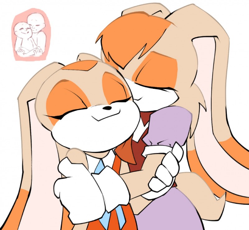cream the rabbit and vanilla the rabbit (sonic the hedgehog (series) and etc) created by bigdad