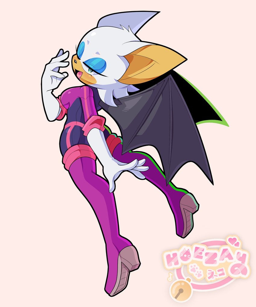 rouge the bat (sonic the hedgehog (series) and etc) created by hoezayburger