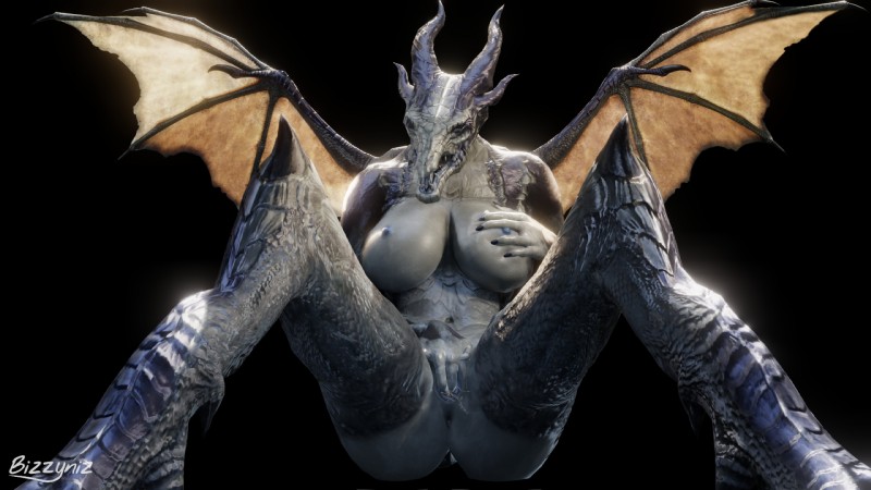 4_horns 5_fingers anthro anus areola bat_wings big_breasts biped black_background black_horn black_tongue blue_areola bodily_fluids breasts butt detailed_scales ejaculation eyes_closed female fingering fingers front_view genital_fluids genitals grey_body grey_scales hand_on_breast holding_breast horn humanoid_hands masturbation membrane_(anatomy) membranous_wings multi_horn multicolored_body multicolored_scales natural_breasts navel nipples non-mammal_breasts nude purple_body purple_scales pussy pussy_juice_string scales simple_background sitting solo spread_legs spread_wings spreading tongue two_tone_body two_tone_scales vaginal vaginal_fluids vaginal_masturbation wings bizzyniz mythology raelia dragon mythological_creature mythological_scalie scalie 16:9 2018 3d_(artwork) detailed digital_media_(artwork) hi_res signature wallpaper watermark widescreen