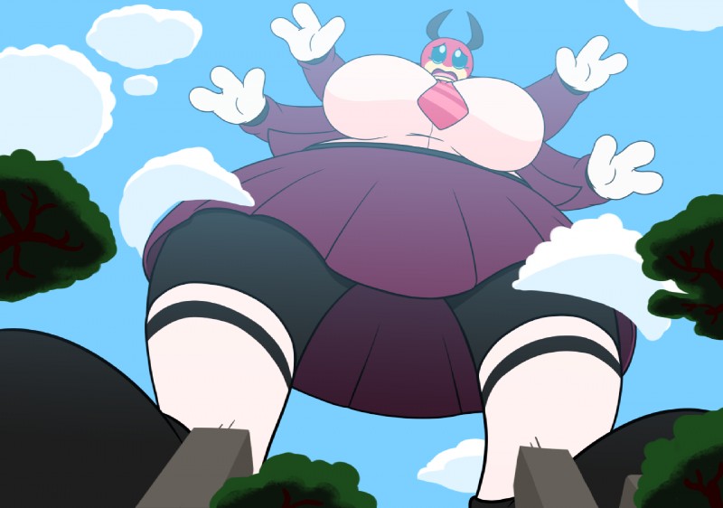 4_arms antennae_(anatomy) anthro big_breasts body_size_growth breasts clothed clothing female macro multi_arm multi_limb non-mammal_breasts open_mouth pokemorph size_transformation slightly_chubby solo transformation upskirt kitsunekit nintendo pokemon patsy_bennett arthropod generation_2_pokemon insect ledian pokemon_(species) 2019 digital_drawing_(artwork) digital_media_(artwork)