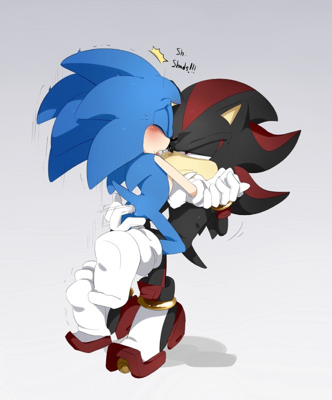 shadow the hedgehog and sonic the hedgehog (sonic the hedgehog (series) and etc) created by unee