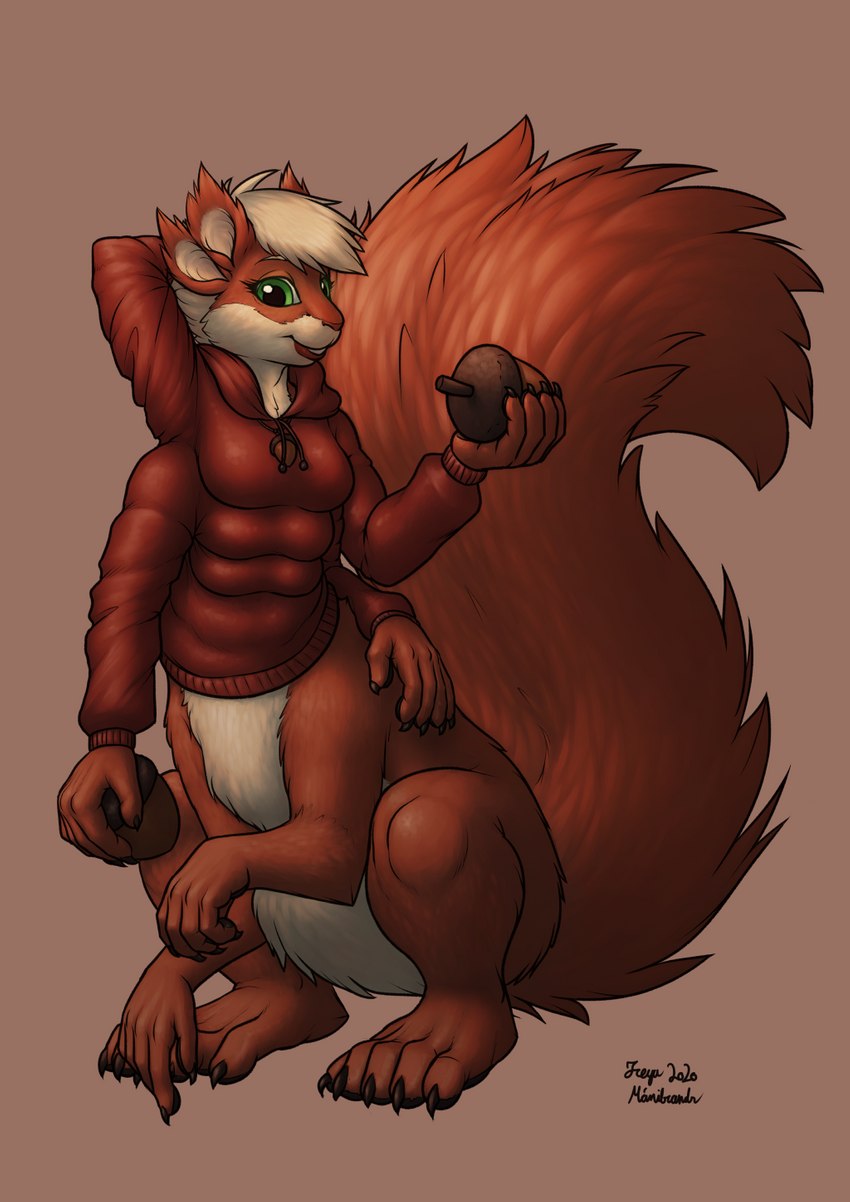 4_arms 4_ears 6_breasts acorn bottomless breasts clothed clothing female food fruit hoodie hoodie_only multi_arm multi_breast multi_ear multi_limb multifur nut_(fruit) plant solo topwear topwear_only arche_kruz ladyfuzztail sammi_roja eurasian_red_squirrel mammal mammal_taur rodent rodent_taur sciurid sciurid_taur taur tree_squirrel tree_squirrel_taur 2020 hi_res