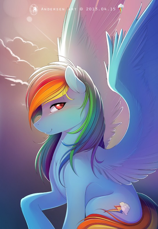 rainbow dash (friendship is magic and etc) created by antiander