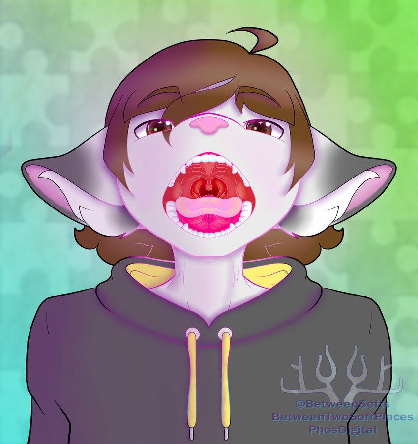 femboy male mawplay mouth_shot open_mouth solo uvula phosphobos domestic_cat felid feline felis mammal kit_(disambiguation) hi_res