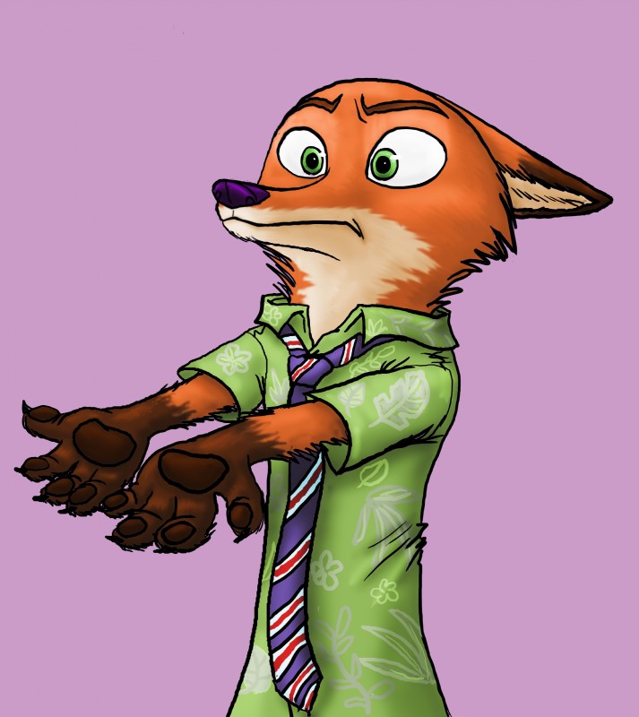 nick wilde (zootopia and etc) created by pyocolaxsama