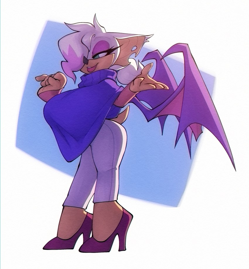 rouge the bat (sonic the hedgehog (series) and etc) created by bigdad