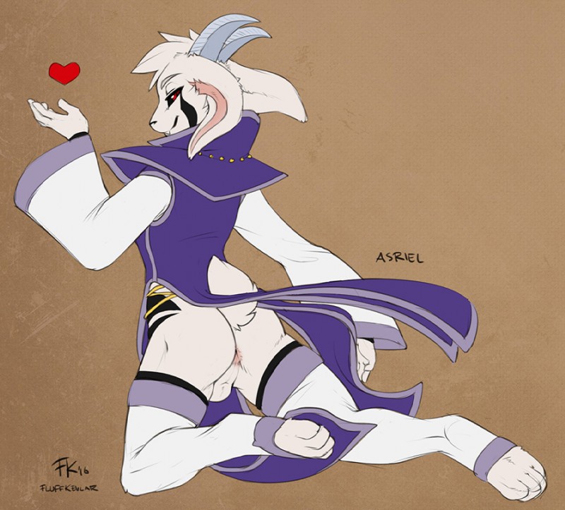 asriel dreemurr (undertale (series) and etc) created by fluff-kevlar