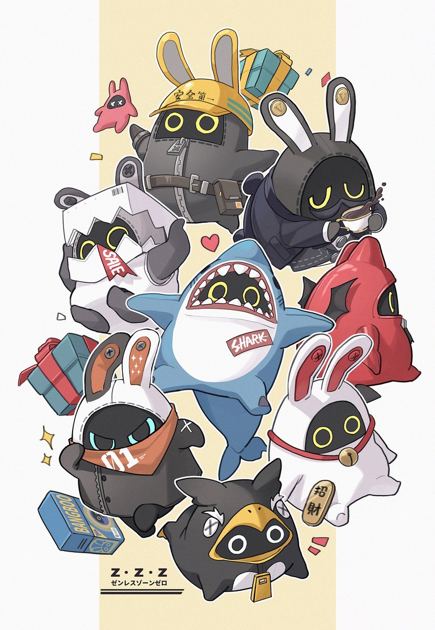 eous, penguinboo, butlerboo, safetyboo, devilboo, and etc (zenless zone zero and etc) created by midori fufu