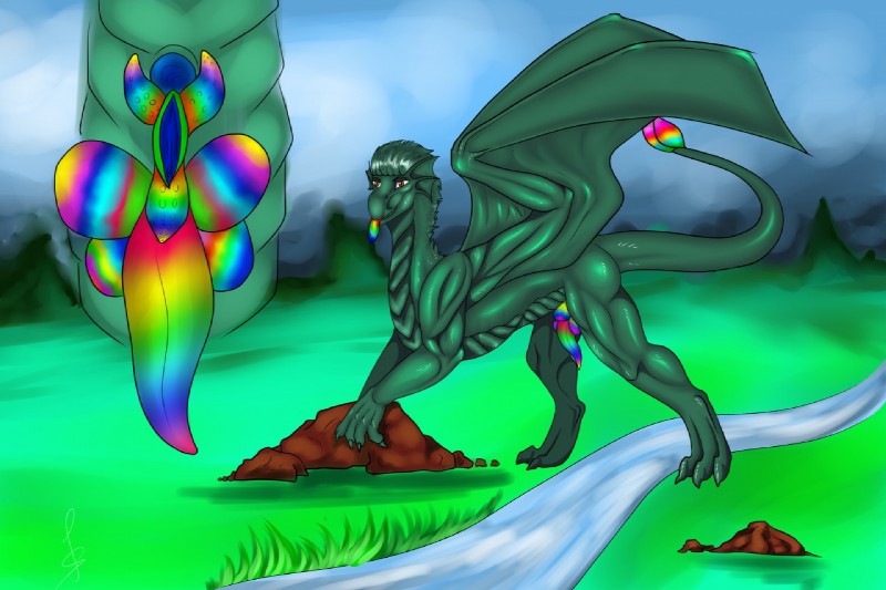 feral flower genitals intersex maleherm nude penis plant pussy rainbow solo tail unusual_anatomy unusual_genitalia unusual_penis staffkira2891 mythology teraunce dragon mythological_creature mythological_scalie scalie 2017