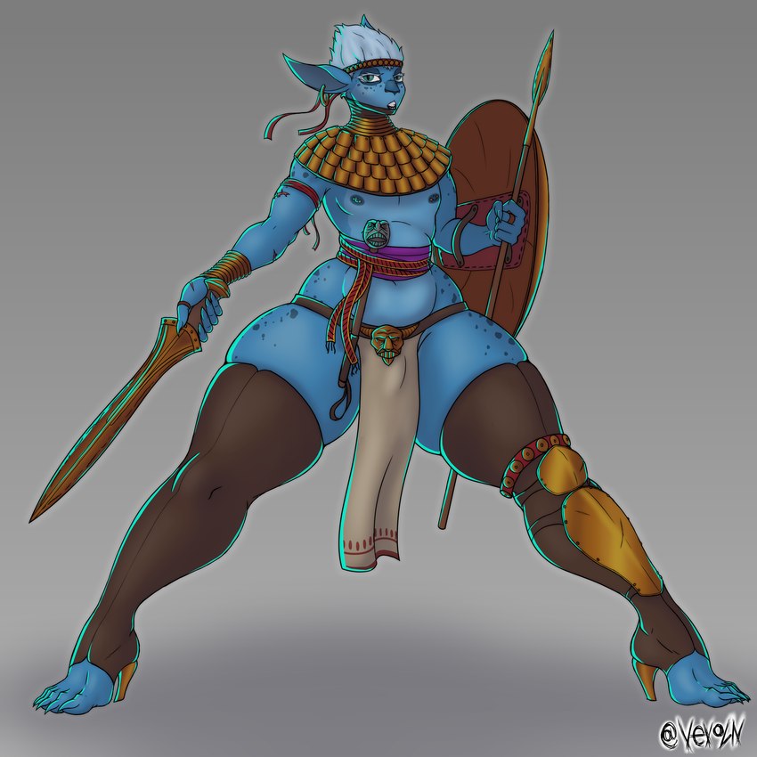 action_pose anthro armor barefoot big_butt black_lips black_lipstick blue_body blue_eyes blue_fur blue_hair boots bottom_heavy bottomwear bronze_(metal) bulge butt clothing ear_piercing ear_ring eyeshadow fantasy feet femboy footwear footwear_only freckles fur gold_(metal) greaves hair high_heeled_boots high_heeled_sandals high_heels high_heels_only historical javelin jewelry leather legwear lips lipstick loincloth love_handles mace makeup male medieval melee_weapon mostly_nude muscular_femboy nipple_piercing nipples piercing polearm pose ring ring_piercing sandals scale_armor scales scar shield shoes socks solo spear spots stirrup_footwear stirrup_legwear stirrup_socks stirrup_stockings stockings sword thick_thighs toeless_footwear toeless_shoes warrior weapon wide_hips batmilk mune_(guardian_of_the_moon) bovid caprine deer faun goat mammal satyr 1:1 absurd_res hi_res